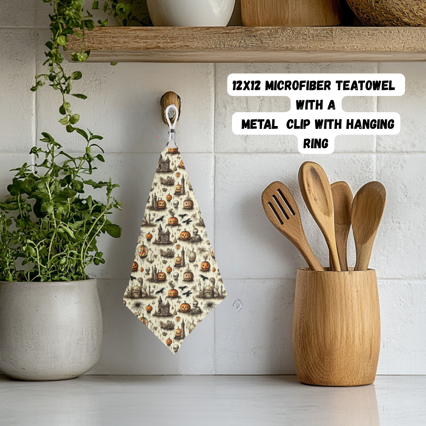 Hauntingly Cute Halloween Teatowel Collection