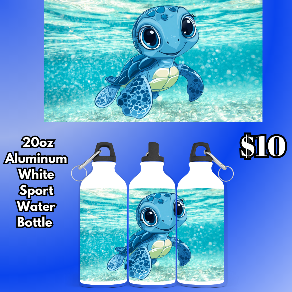 Ocean Explorer Turtle Sport Bottle