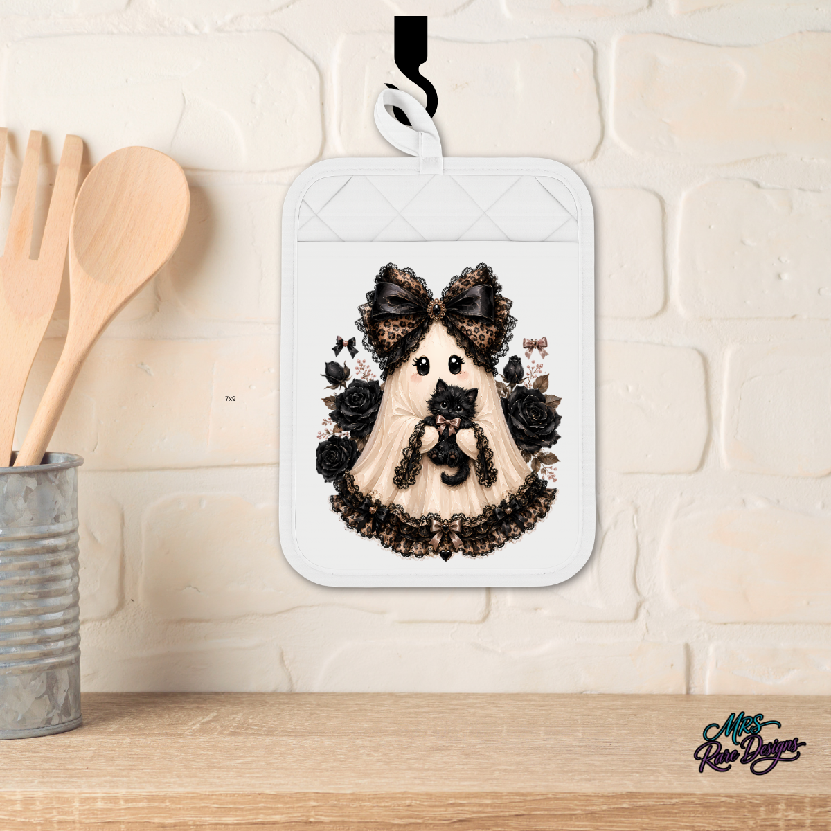 🖤 "Handy Haunt" Pocket Oven Mitt