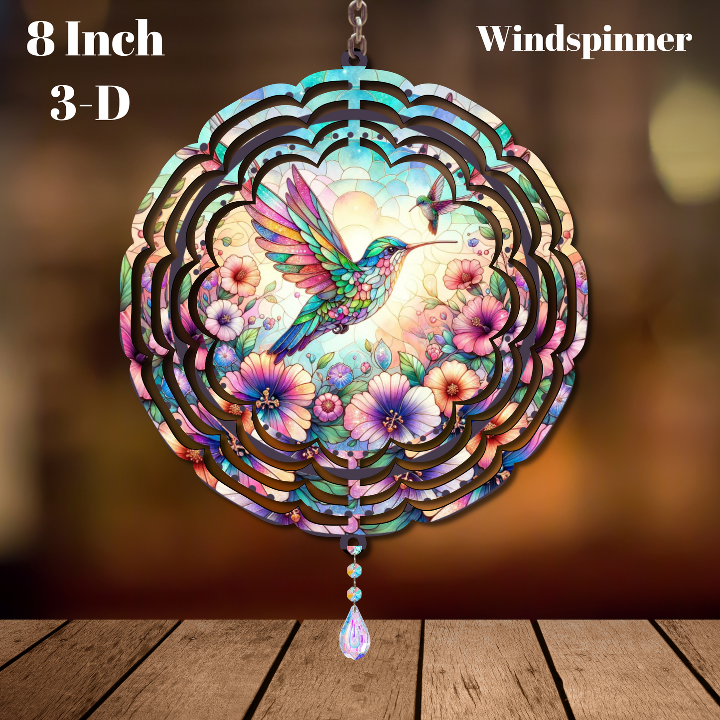 Enchanted Garden Hummingbird 3-D Wind Spinners