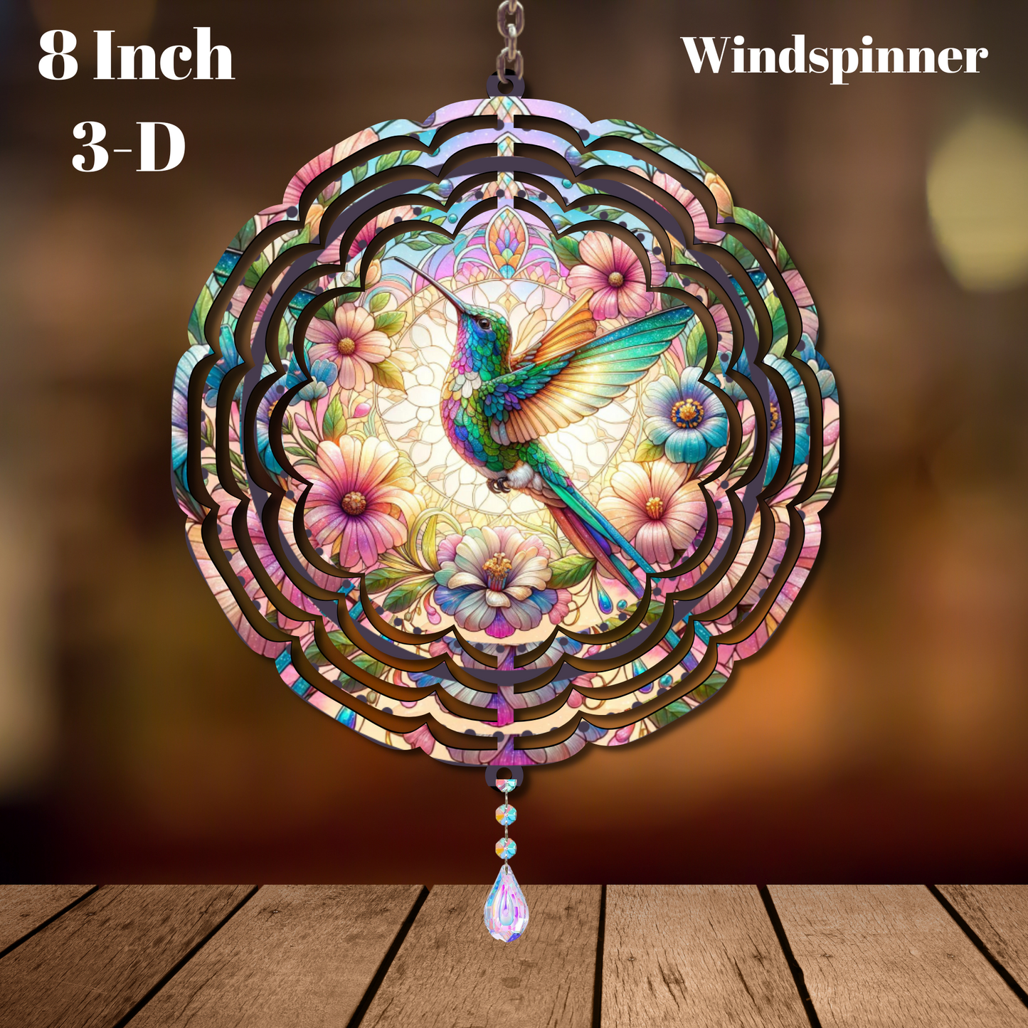 Enchanted Garden Hummingbird 3-D Wind Spinners