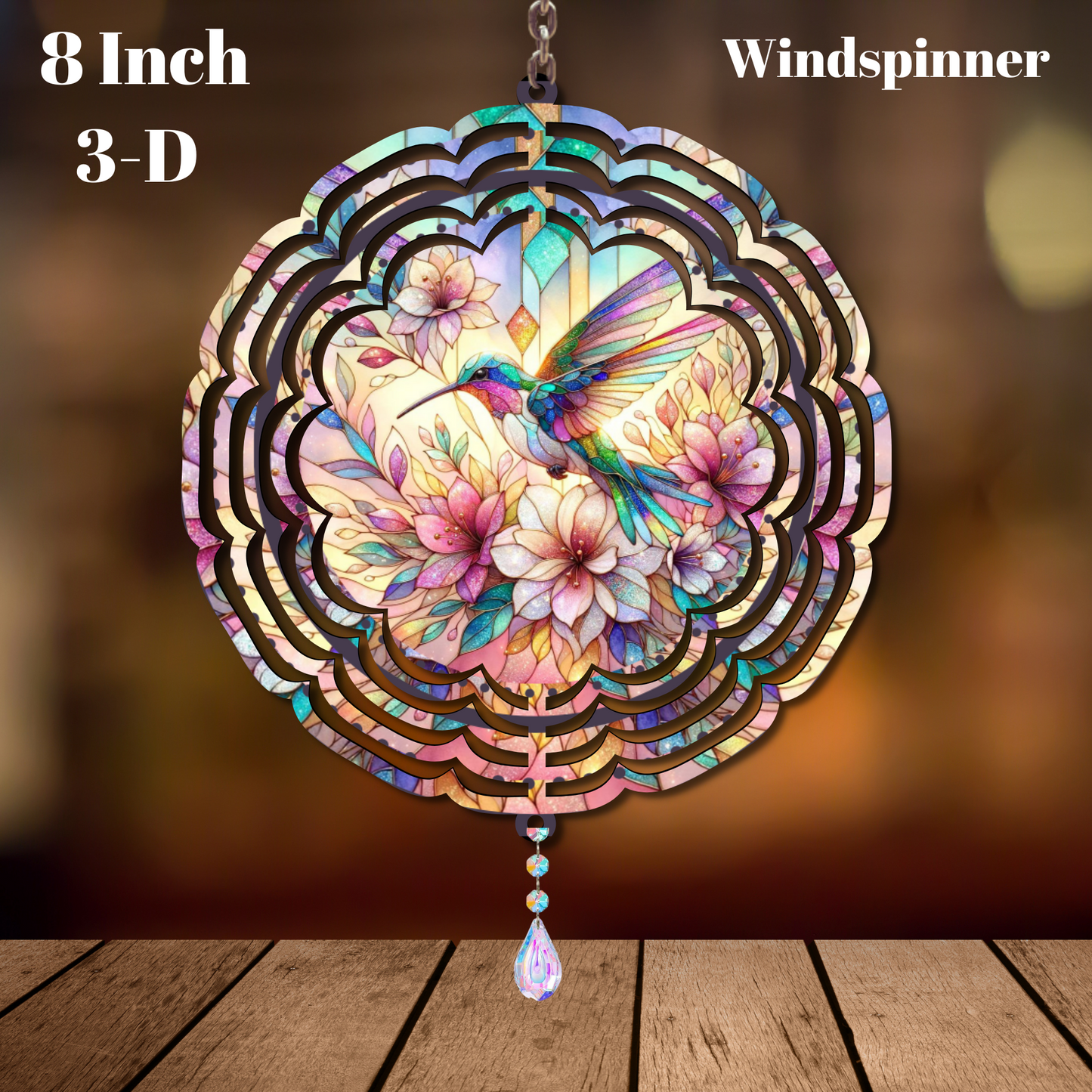 Enchanted Garden Hummingbird 3-D Wind Spinners