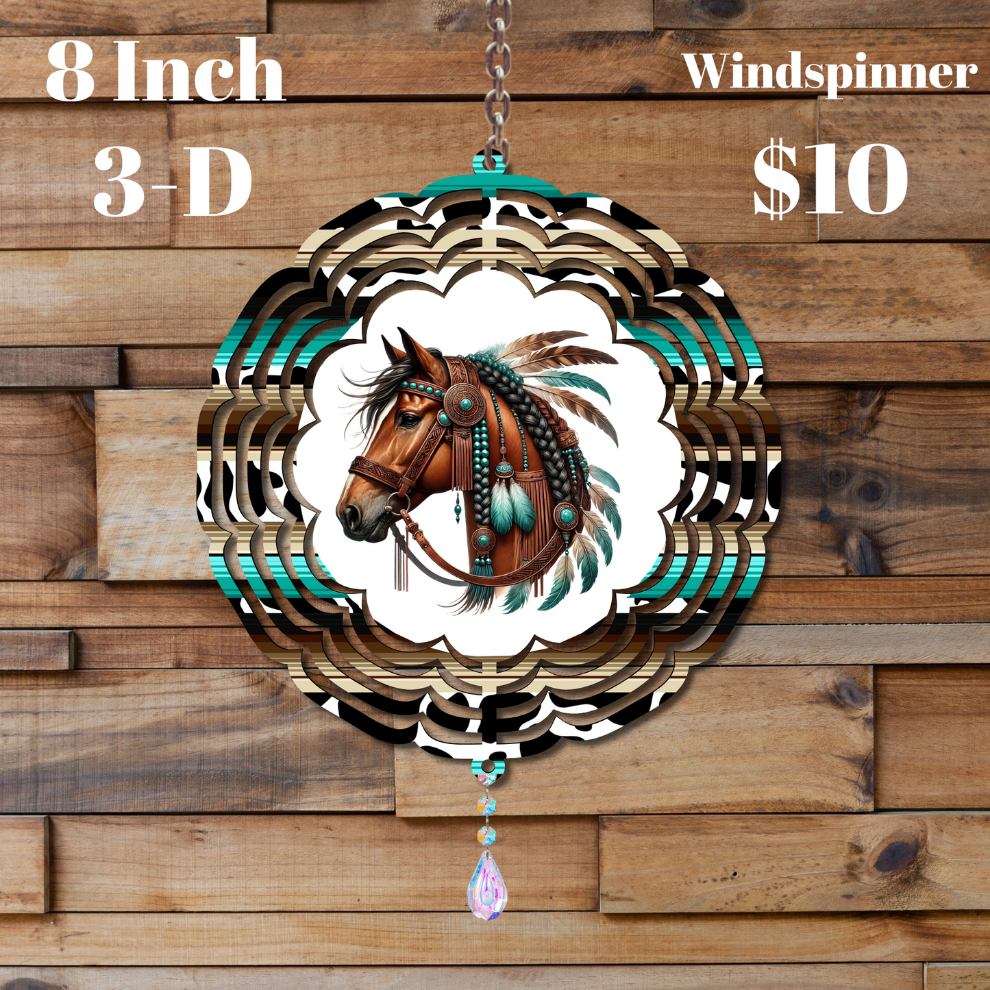 Majestic Mustang 3D Wind Spinner