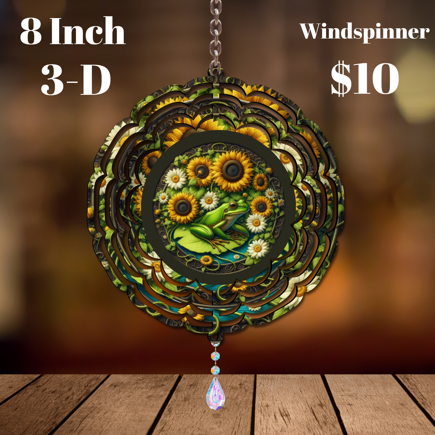 Sunlit Serenade 3-D Windspinner Duo