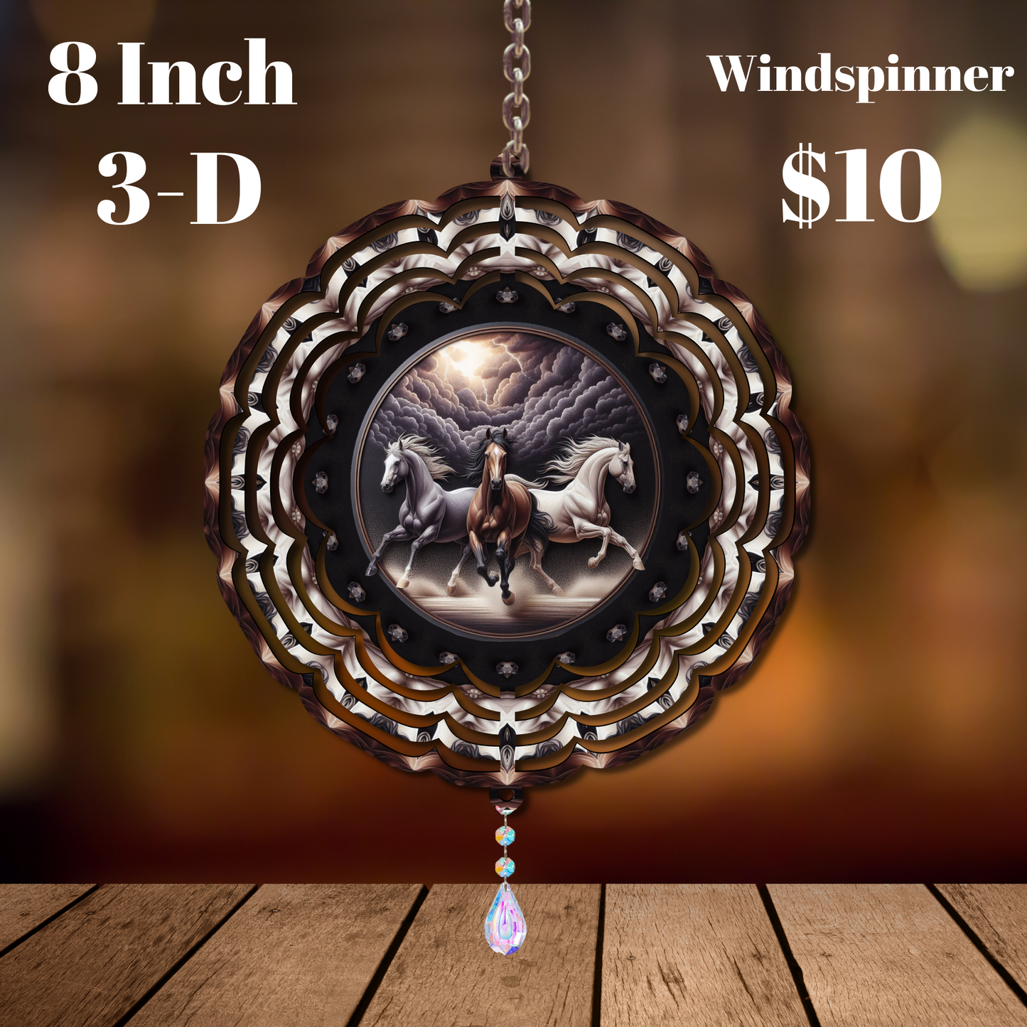 Majestic Gallop 3D Wind Spinner