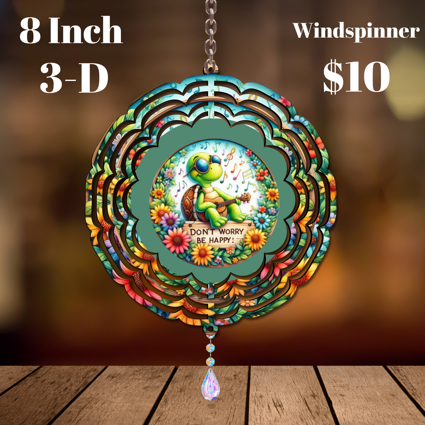Harmony Frog 3-D Windspinner Collection