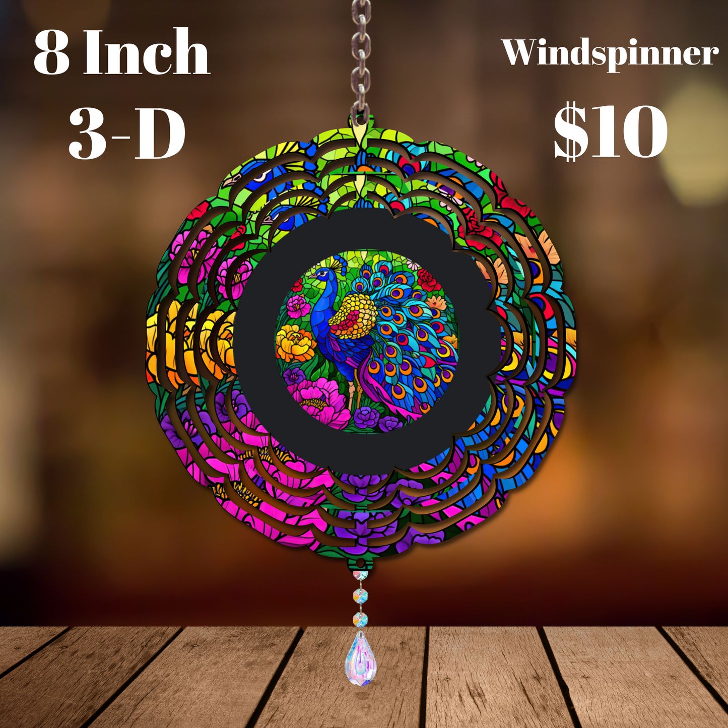 Majestic Peacock Windspinner Collection
