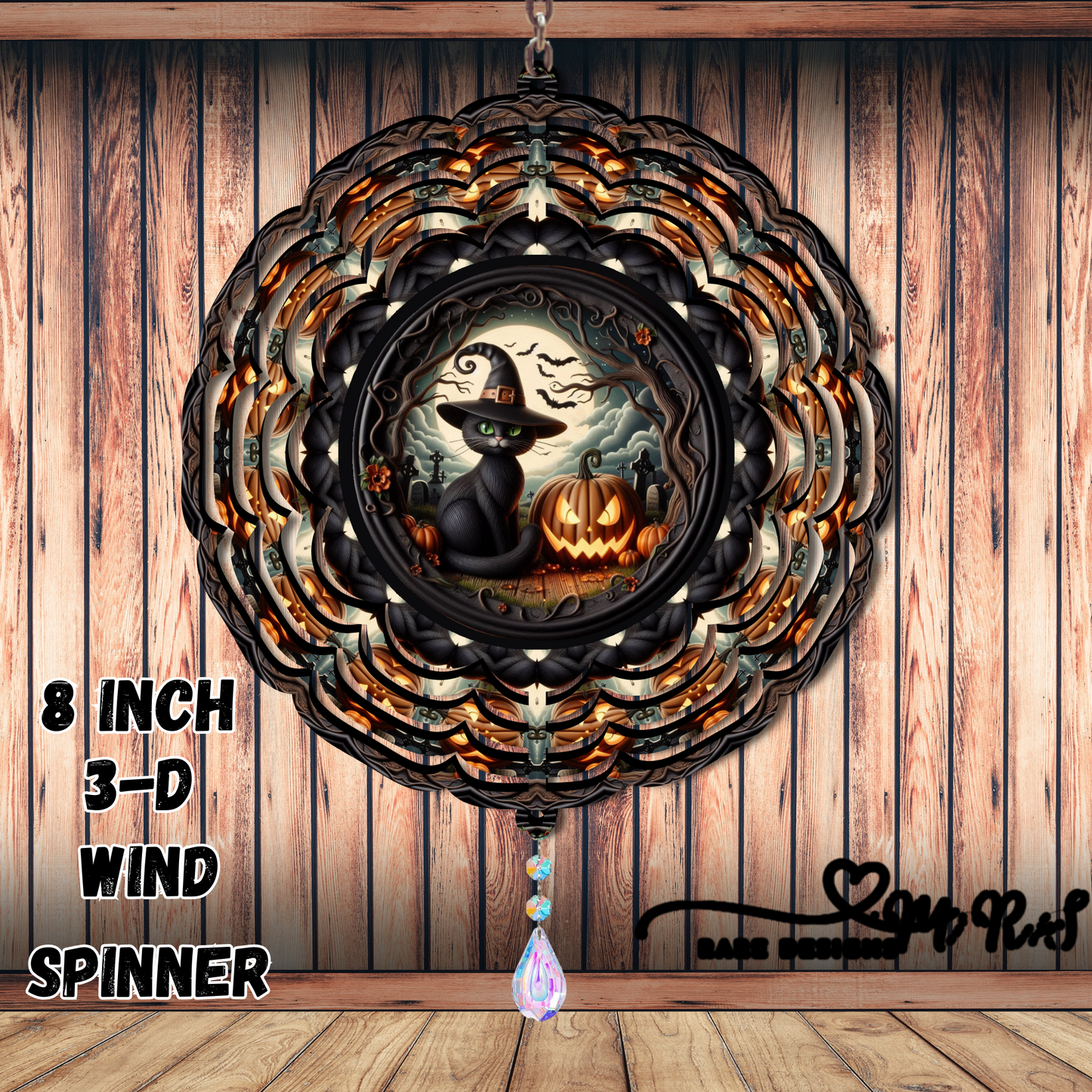 Wicked Whiskers Halloween Wind Spinner