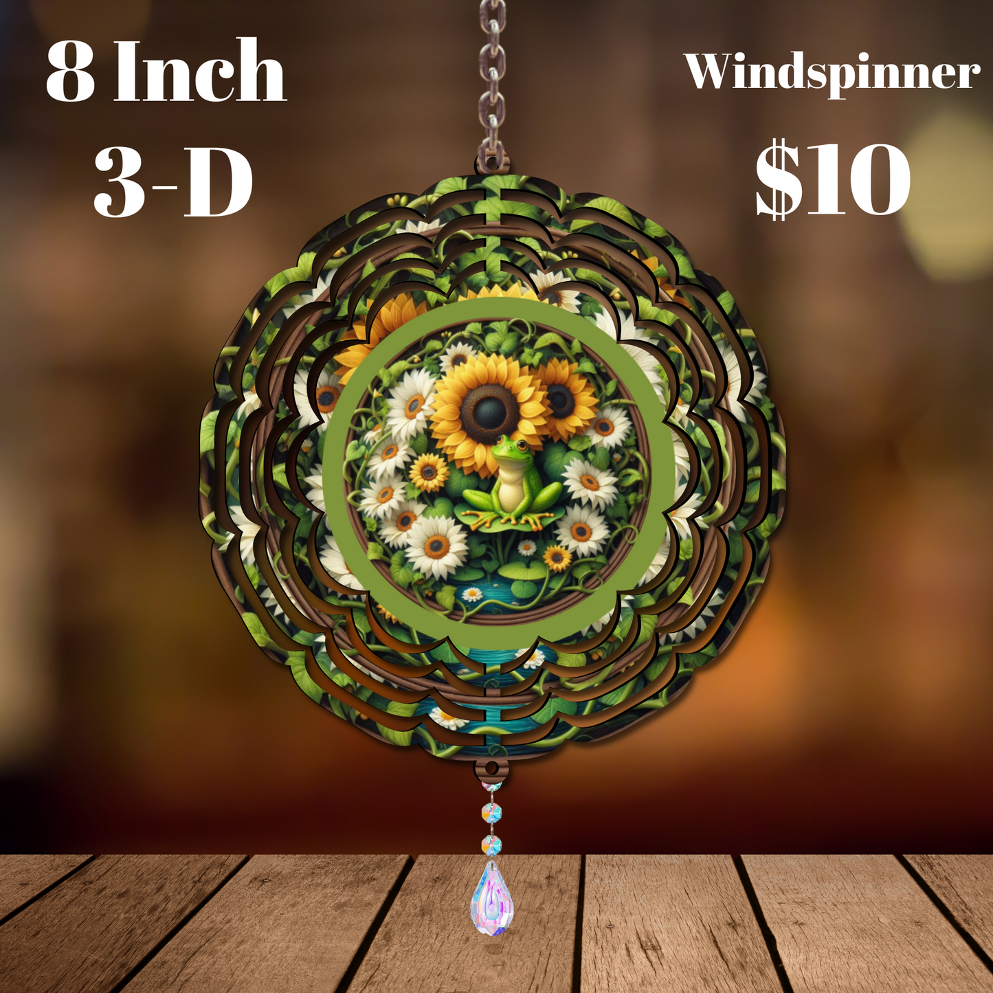 Sunlit Serenade 3-D Windspinner Duo