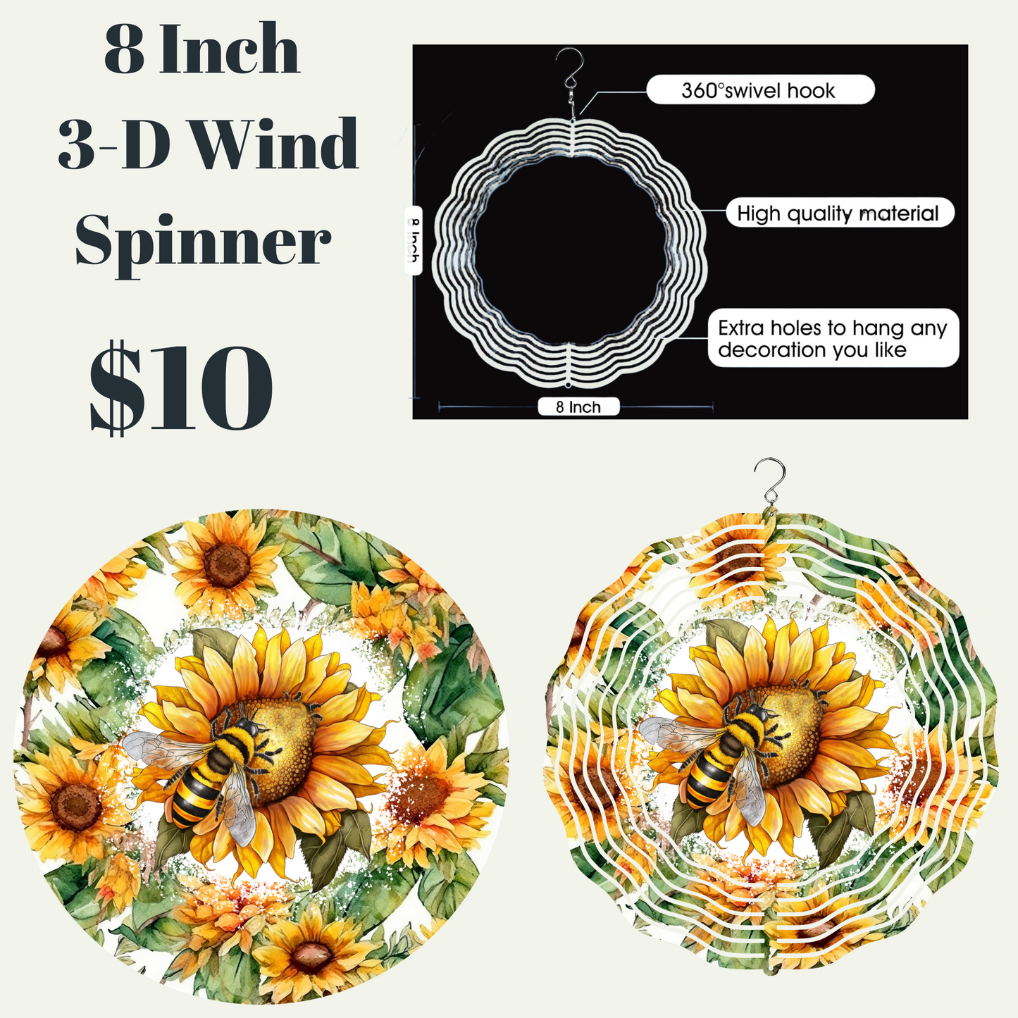 Blossom Buzz 3D Wind Spinner