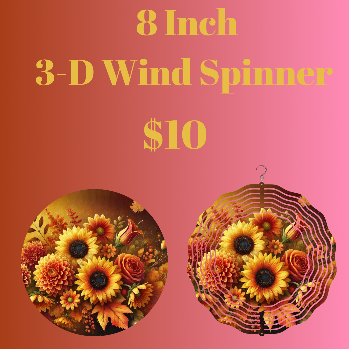 Autumn Elegance 3-D Wind Spinner