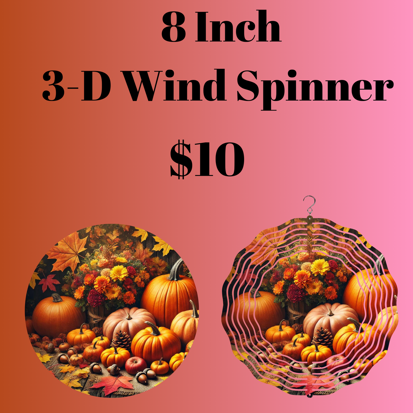 Autumn Elegance 3-D Wind Spinner