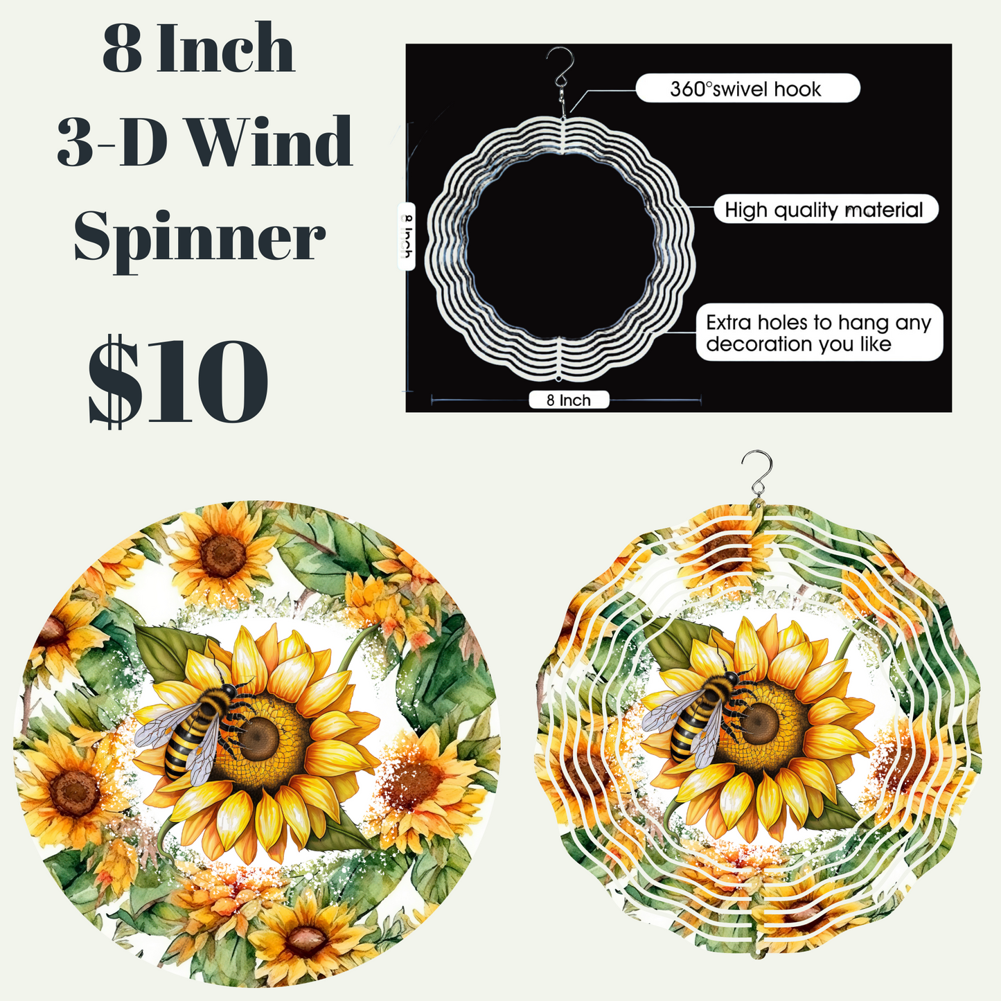 Blossom Buzz 3D Wind Spinner