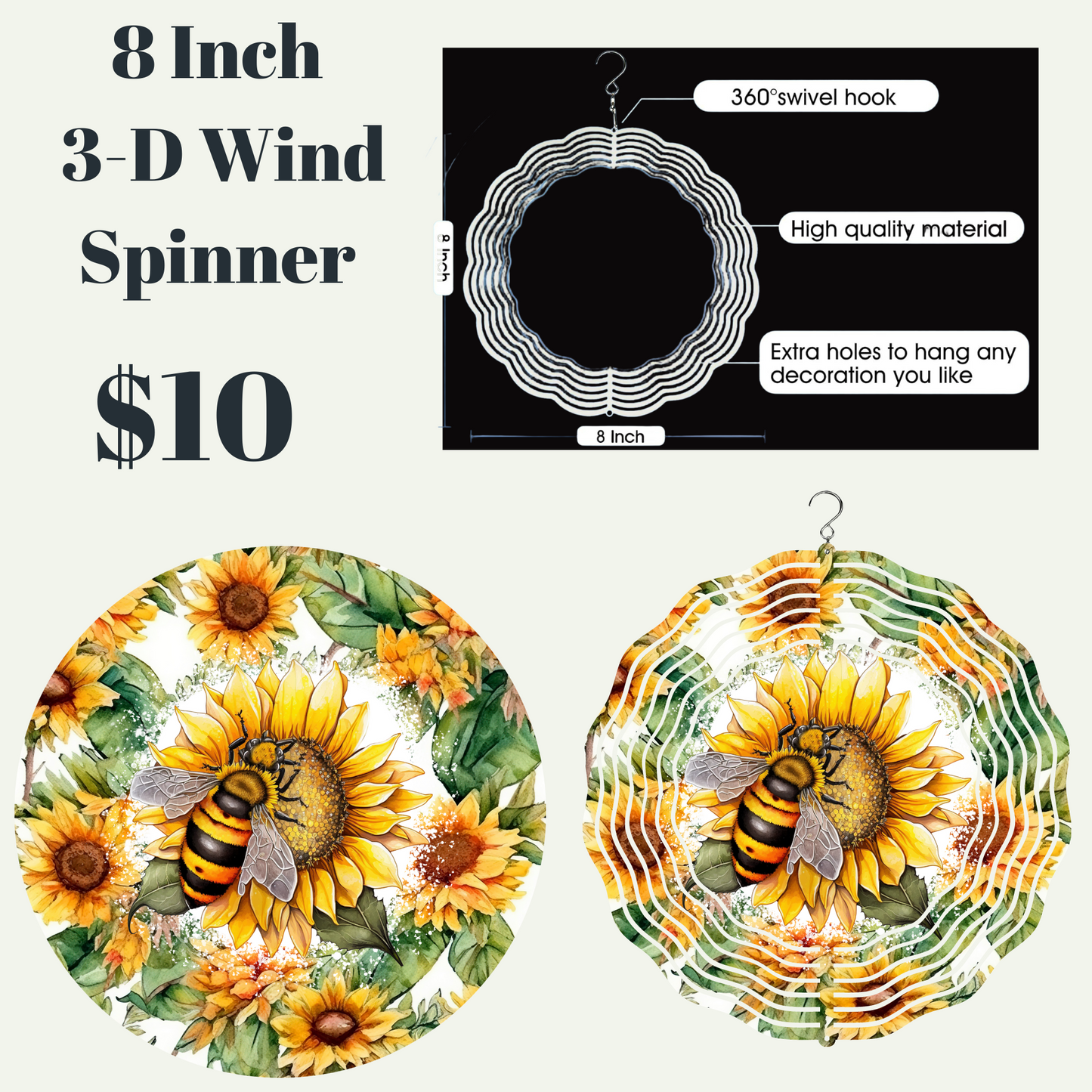 Blossom Buzz 3D Wind Spinner