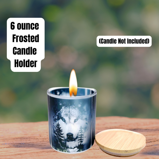 Lone Spirit Frosted Candle Holder – 6 oz