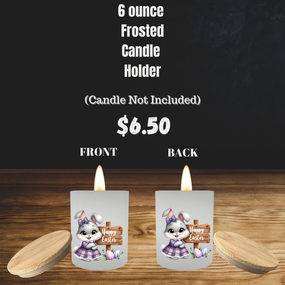 Bunny Bliss Frosted Candle Holders