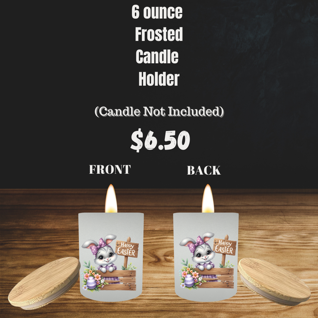 Bunny Bliss Frosted Candle Holders