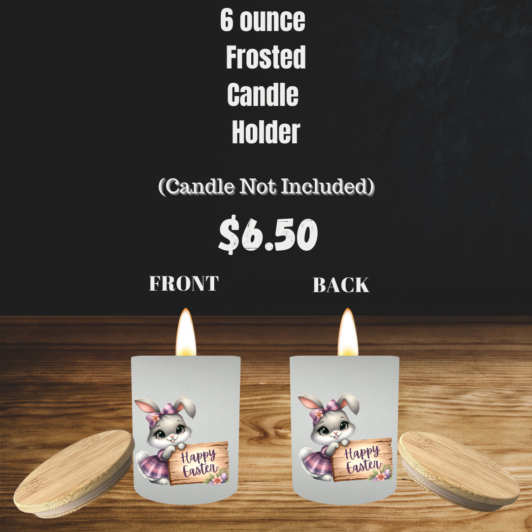 Bunny Bliss Frosted Candle Holders