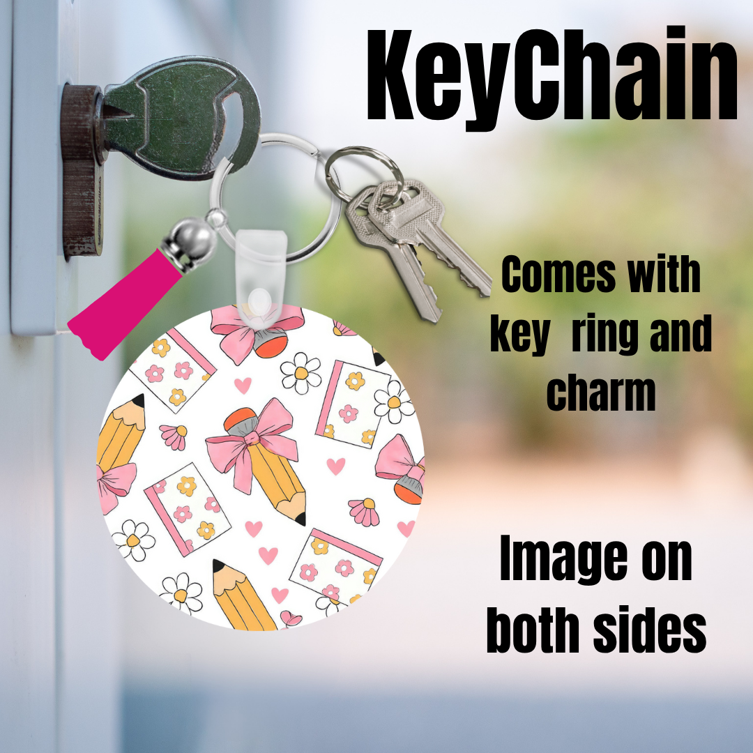 Back-to-School Vibes Keychain Collection πβοΈπ