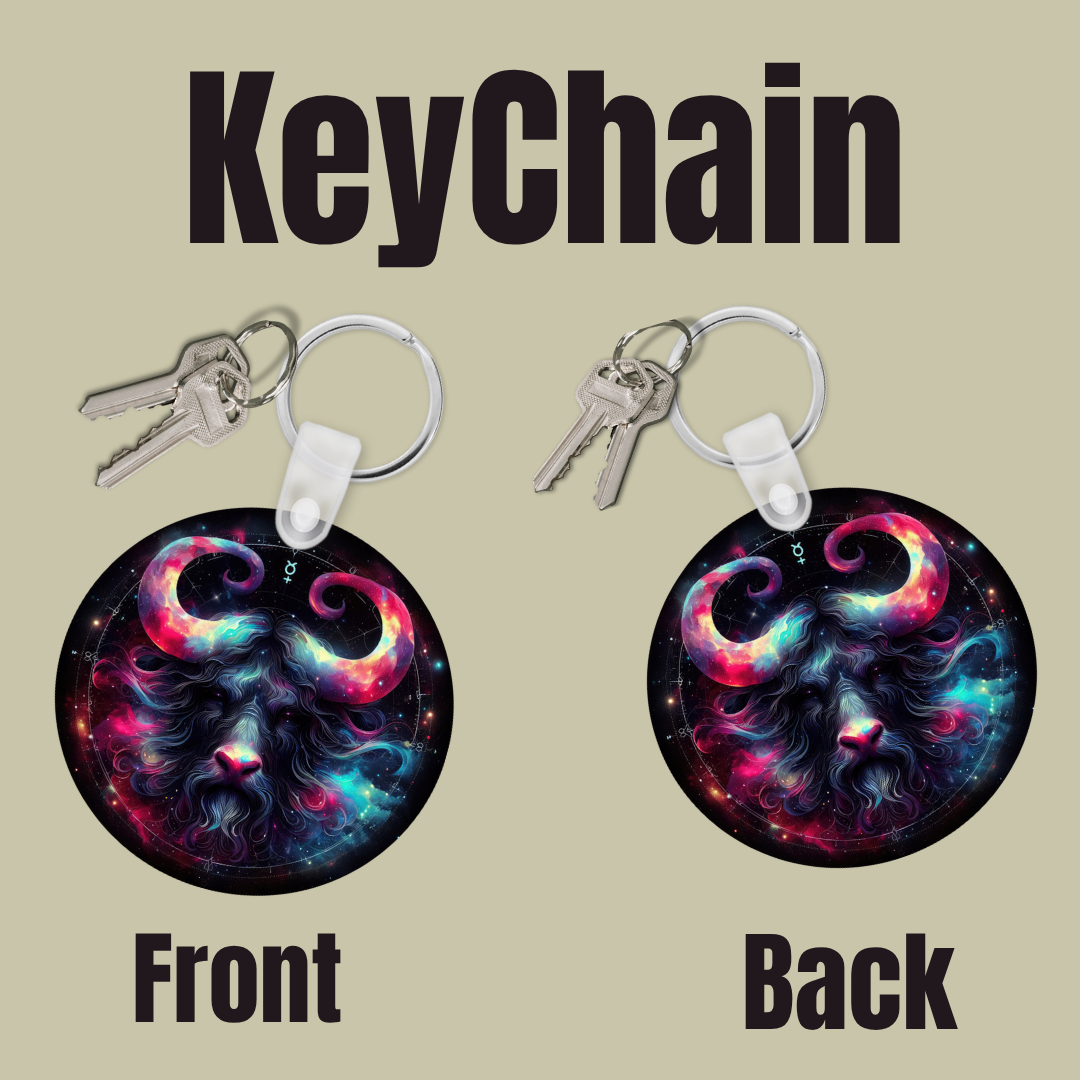 Cosmic Goddess Zodiac Keychain Collection