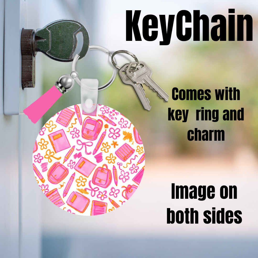 Back-to-School Vibes Keychain Collection πβοΈπ
