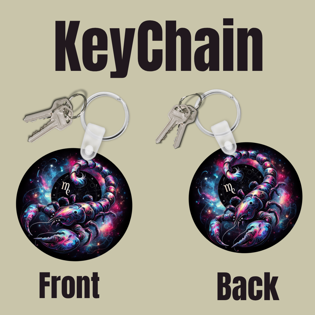 Cosmic Goddess Zodiac Keychain Collection