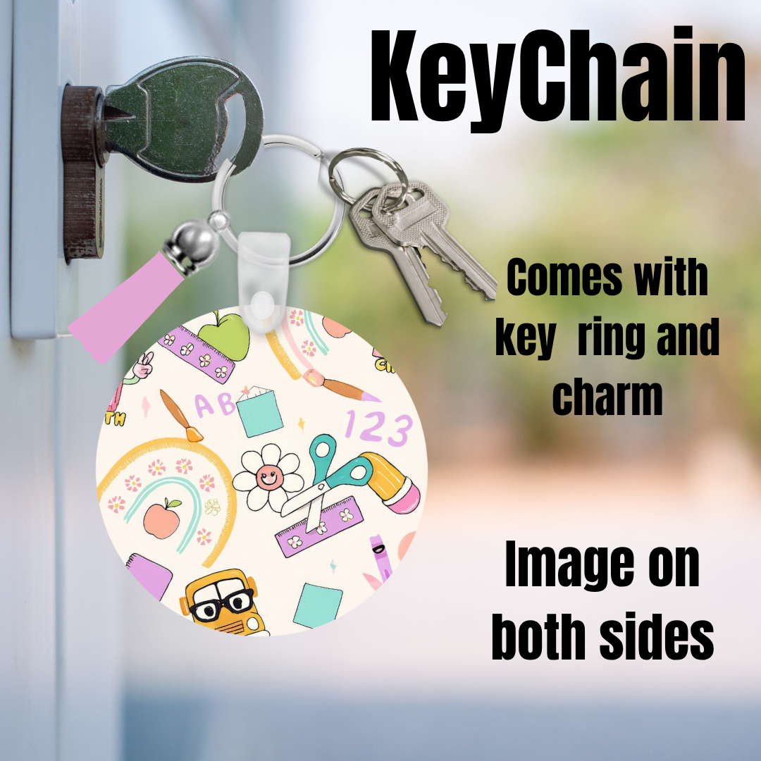 Back-to-School Vibes Keychain Collection πβοΈπ