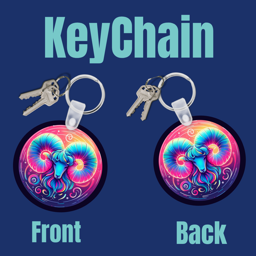 Zodiac Glow Keychain Collection