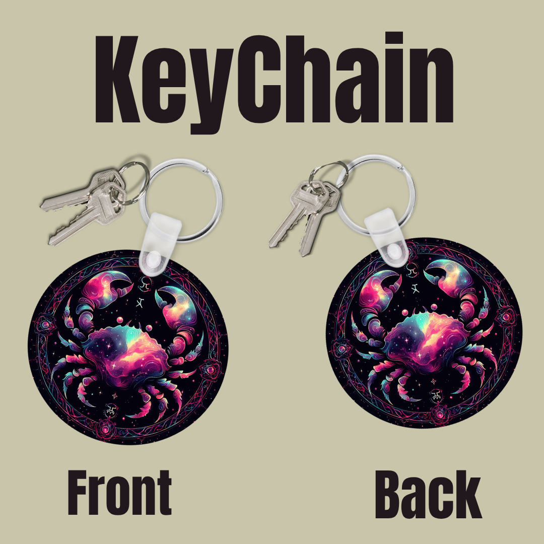 Cosmic Goddess Zodiac Keychain Collection