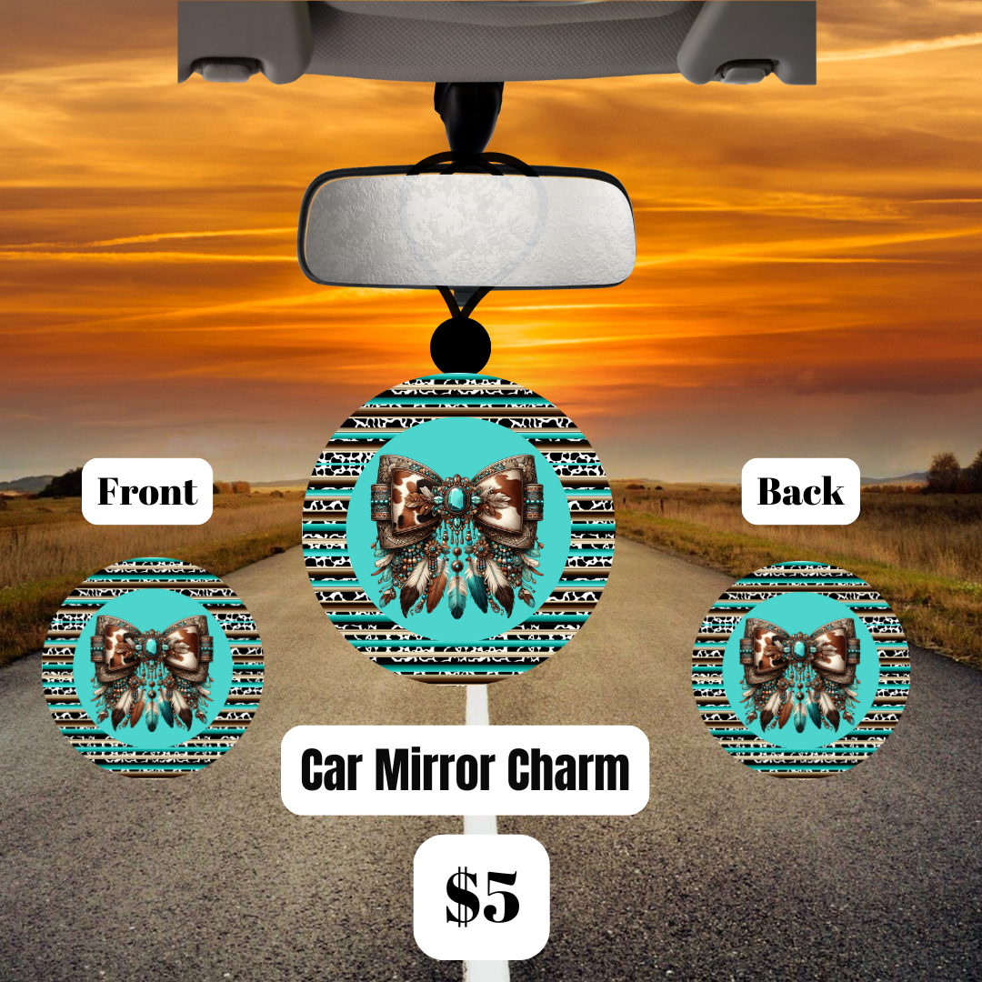 Turquoise Tribal Dream DIY Scented Car Freshener