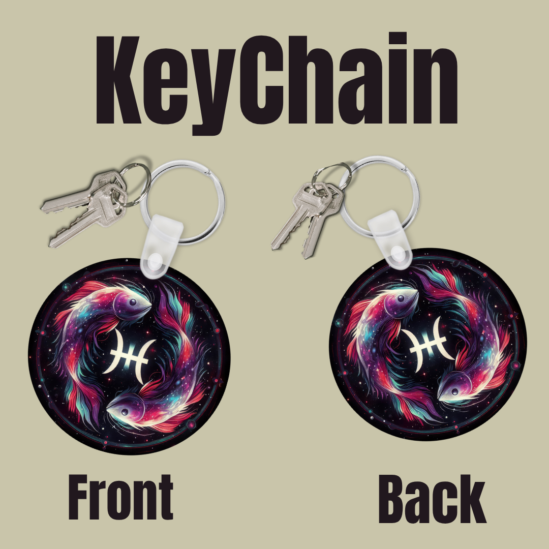 Cosmic Goddess Zodiac Keychain Collection