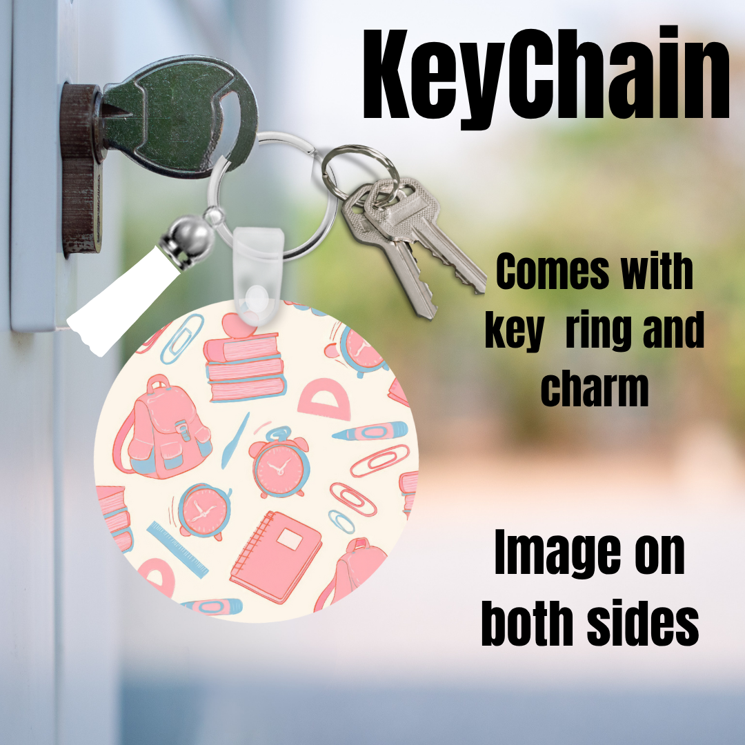 Back-to-School Vibes Keychain Collection πβοΈπ