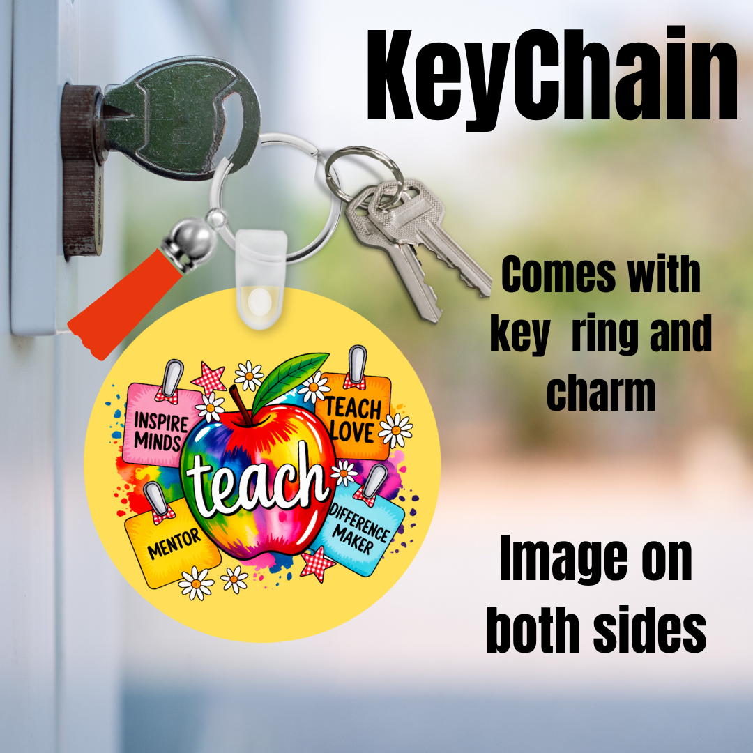 Teacher Inspiration Double-Sided Keychain Collection