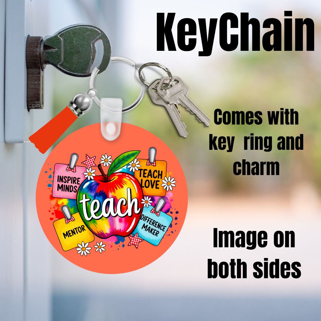 Teacher Inspiration Double-Sided Keychain Collection