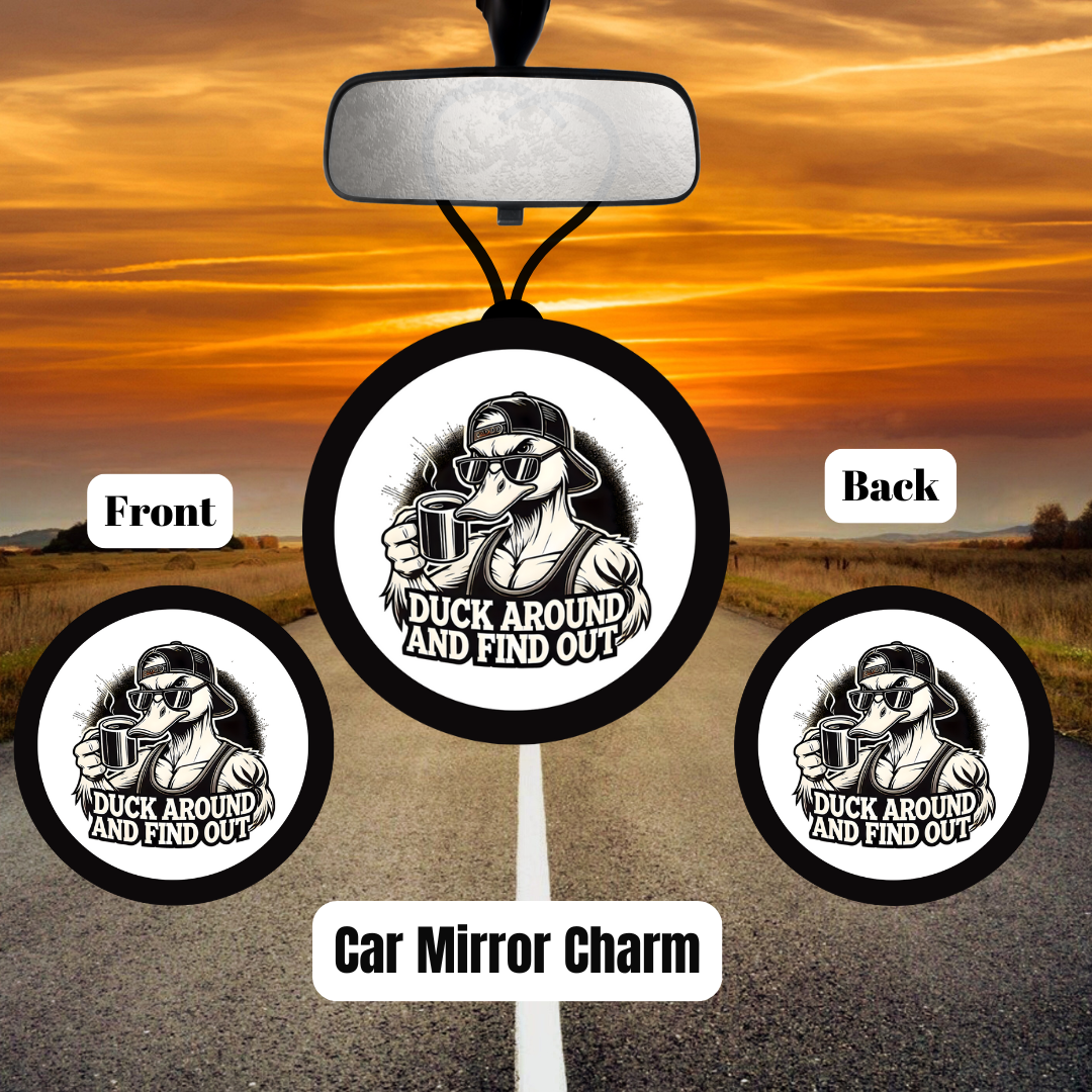 Duck Duo Car Mirror Charm Set