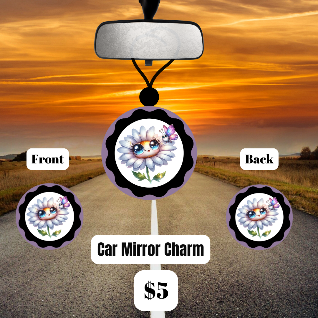 Blooming Ride Car Mirror Charm Collection
