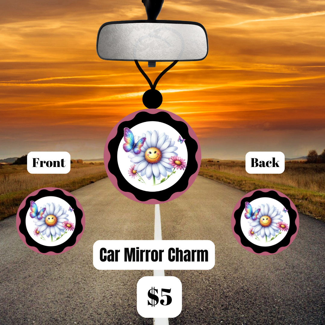 Blooming Ride Car Mirror Charm Collection