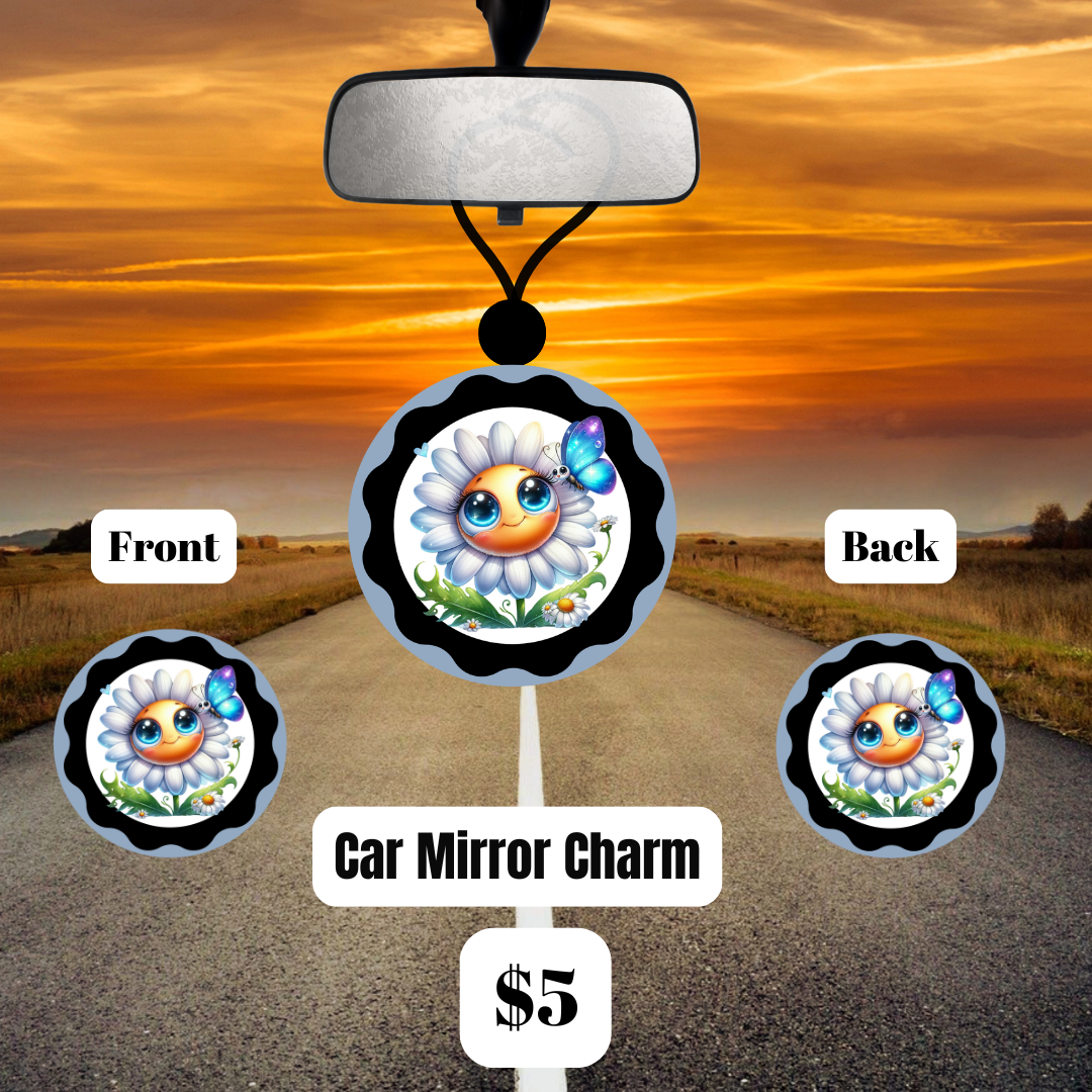 Blooming Ride Car Mirror Charm Collection
