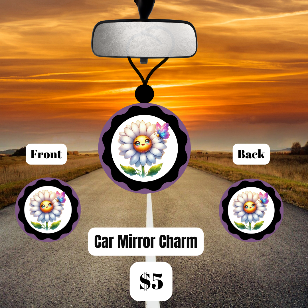 Blooming Ride Car Mirror Charm Collection
