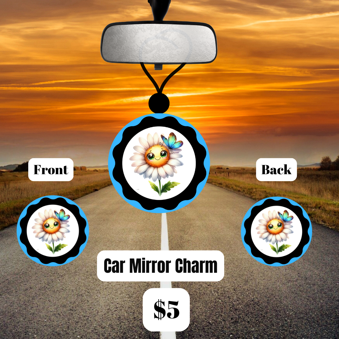 Blooming Ride Car Mirror Charm Collection