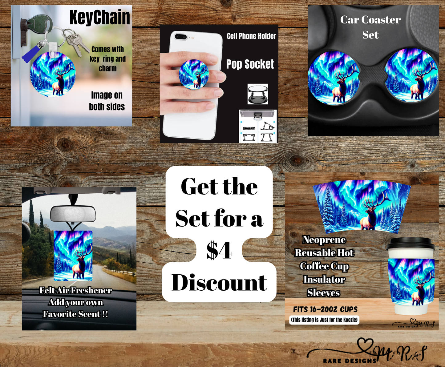 Northern Lights Elk Everyday Accessory Bundle – SAVE $4