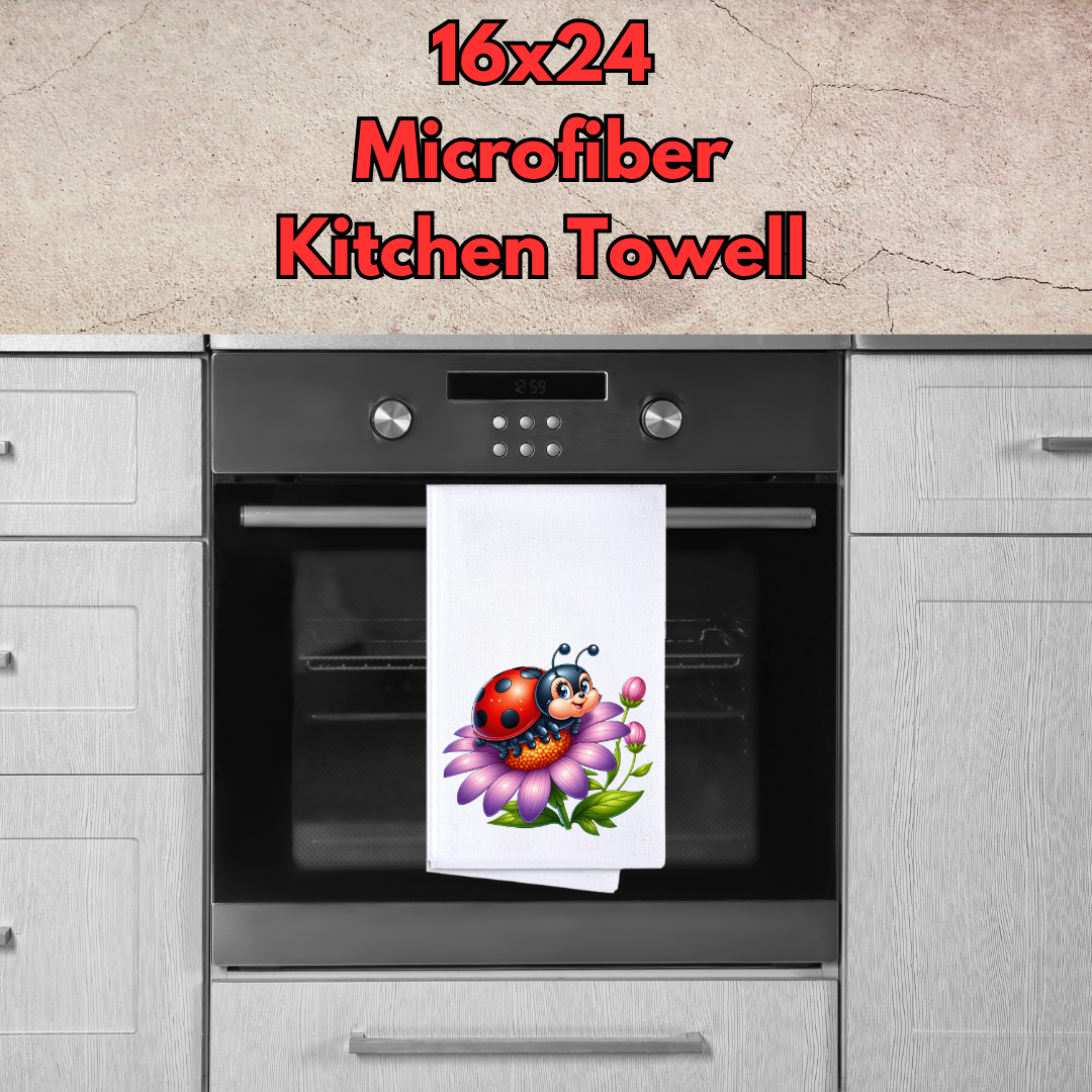 Ladybug Garden Microfiber Kitchen Towels