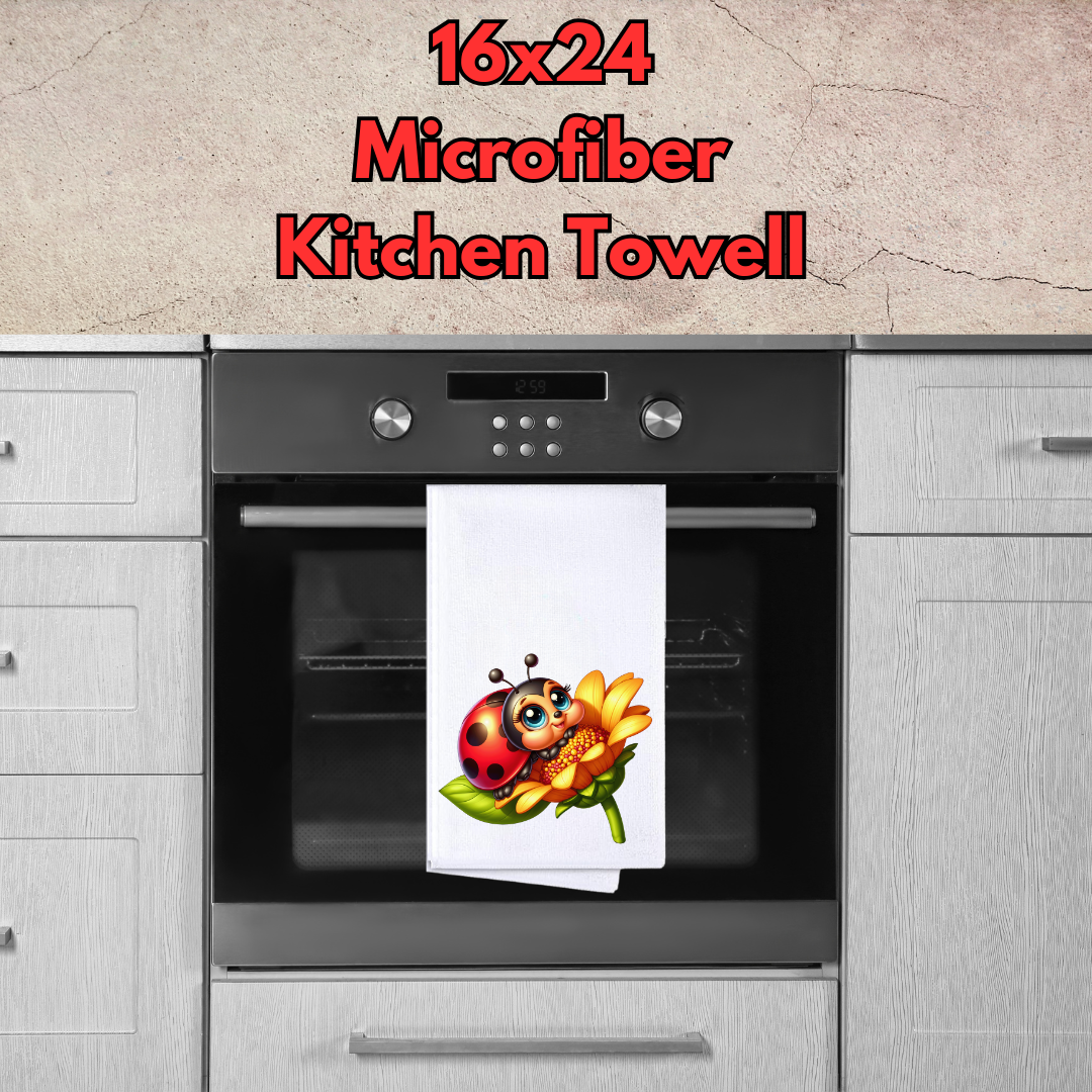 Ladybug Garden Microfiber Kitchen Towels