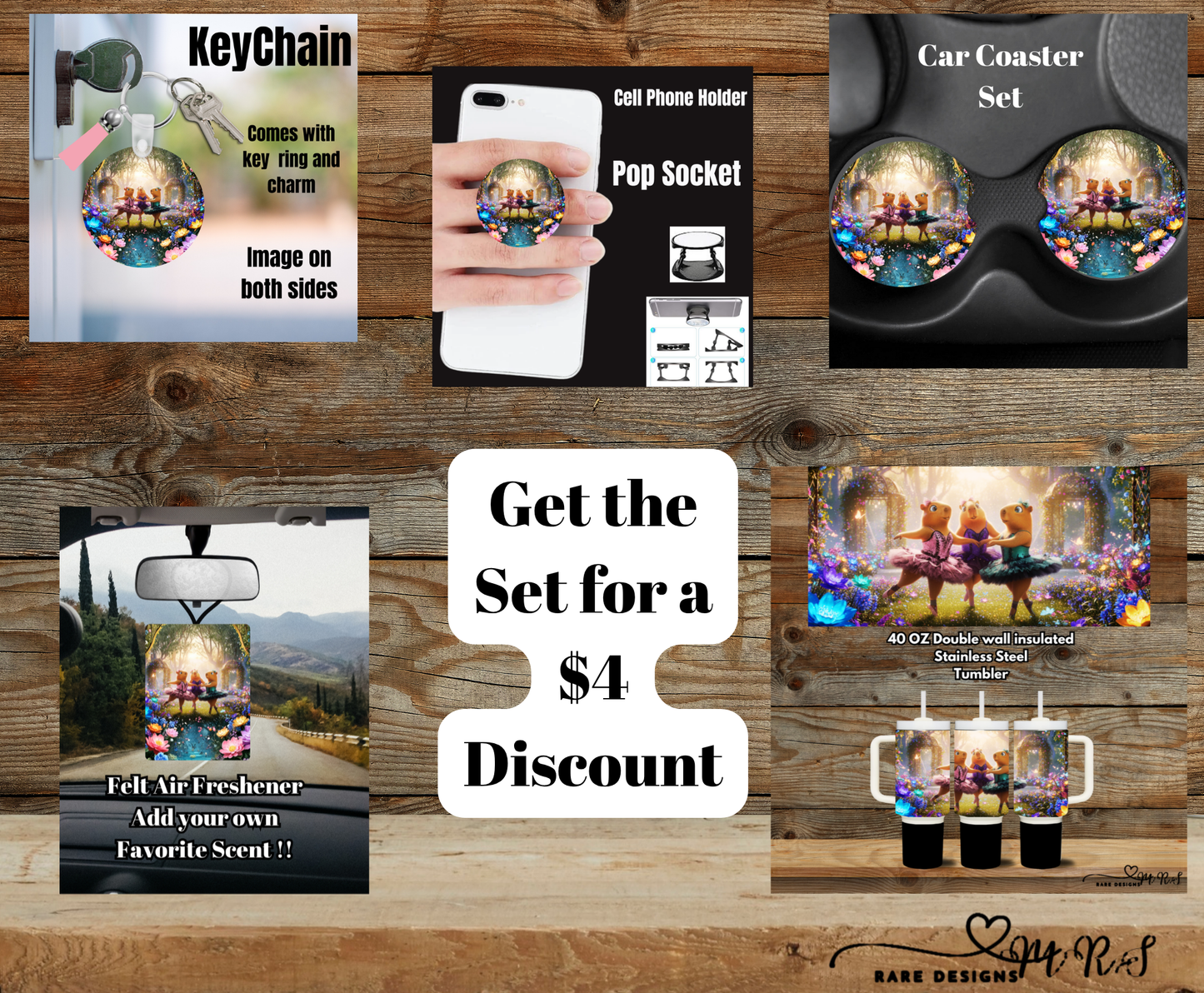 Dancing Axolotls Enchanted 40oz Gift Set