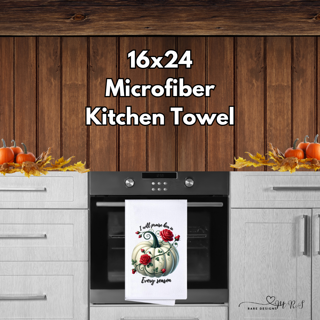 Praise in Every Season Oversized Kitchen Towels