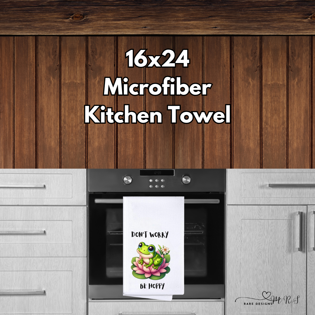Be Hoppy Frog Kitchen Towels – 16x24 Microfiber Collection