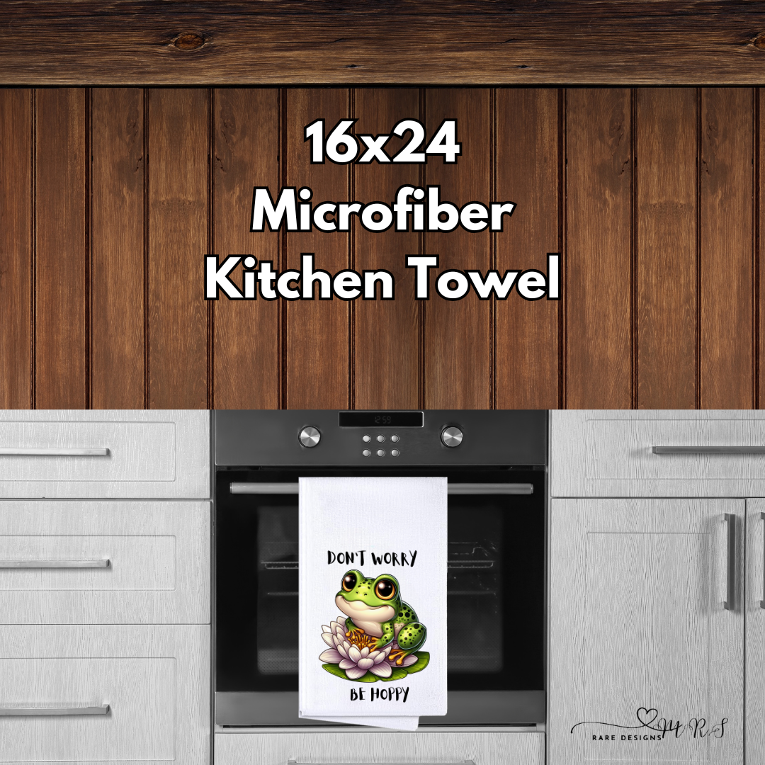 Be Hoppy Frog Kitchen Towels – 16x24 Microfiber Collection