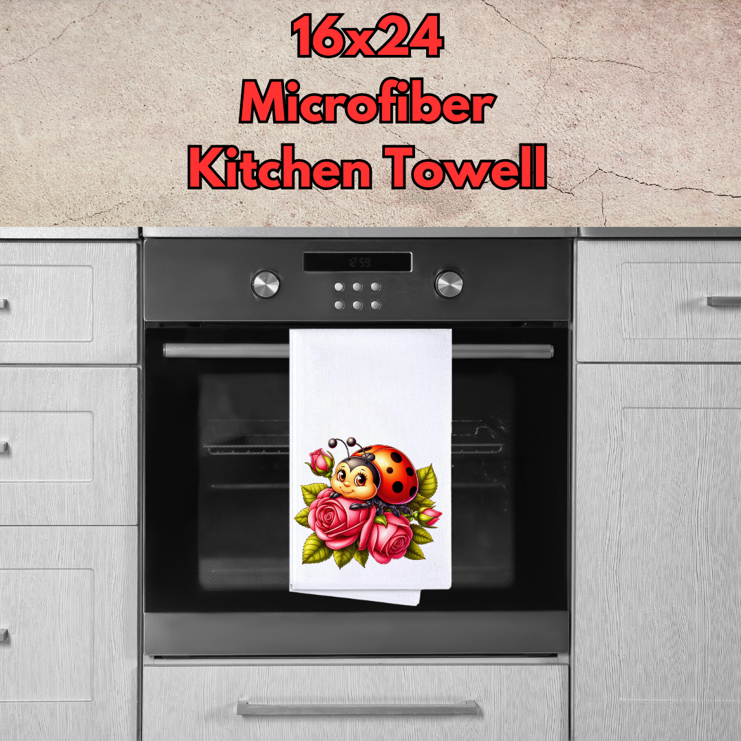 Ladybug Garden Microfiber Kitchen Towels