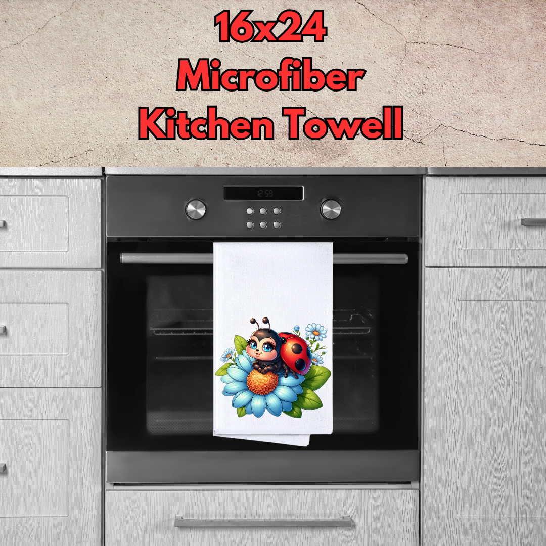 Ladybug Garden Microfiber Kitchen Towels