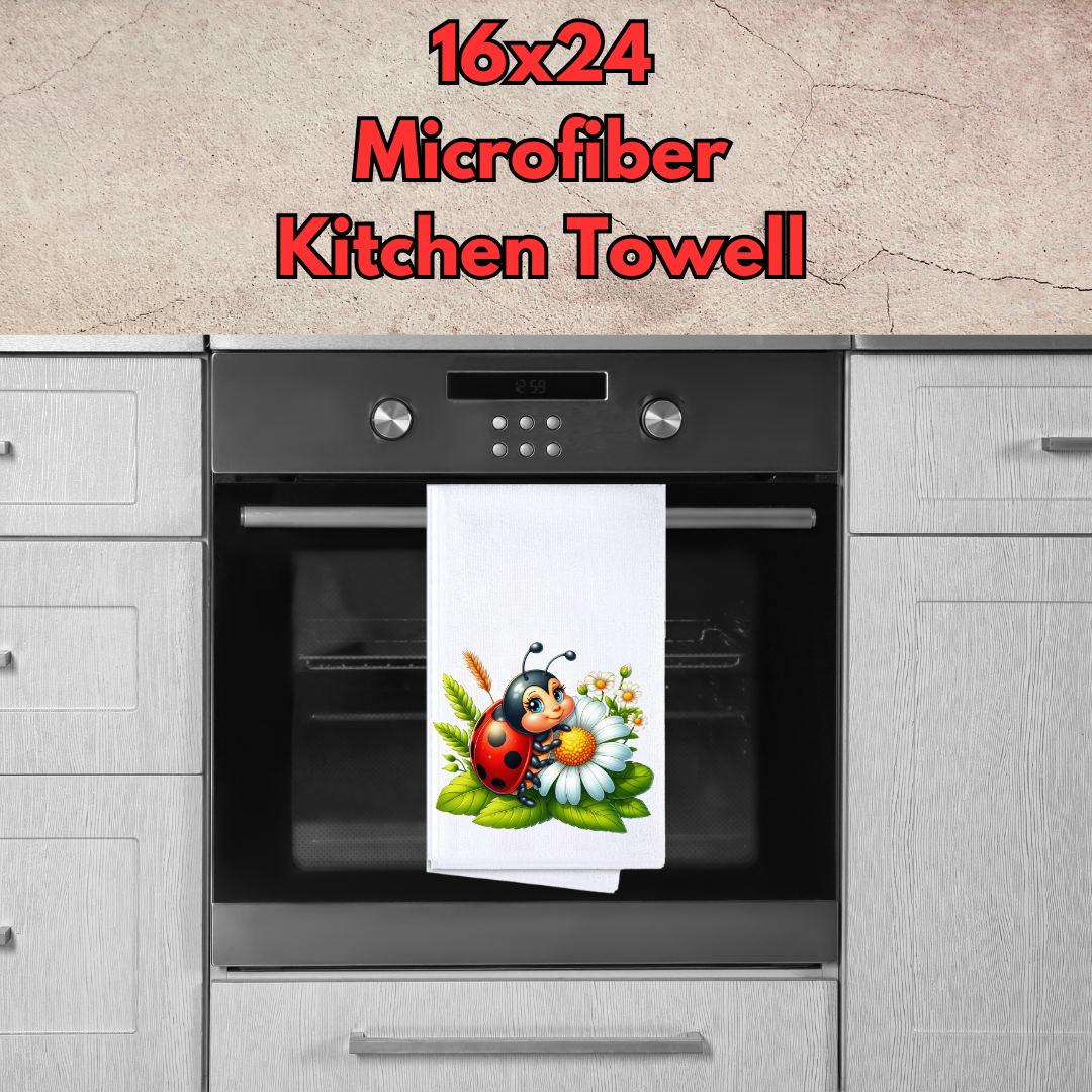 Ladybug Garden Microfiber Kitchen Towels